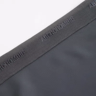 Abercrombie & Fitch Ypb Logo Tape Shorts In Gray