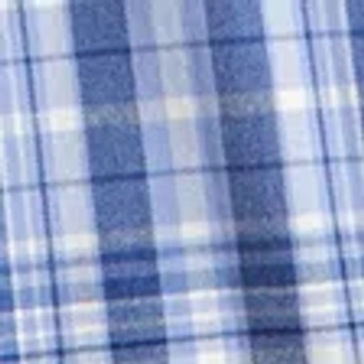 Abercrombie & Fitch Plaid Cargo Shorts In Blue