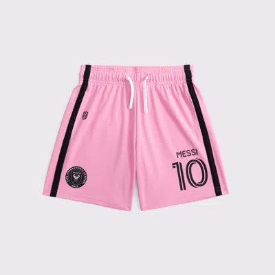 Abercrombie & Fitch Lionel Messi Synthetic Shorts In Pink