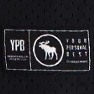 Abercrombie & Fitch Ypb Mesh Twofer Shorts In Black