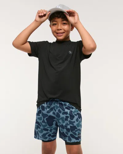 Abercrombie & Fitch Ypb Mesh Twofer Shorts In Multi