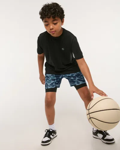 Abercrombie & Fitch Ypb Mesh Twofer Shorts In Multi