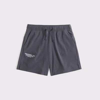 Abercrombie & Fitch Ypb Motionvent Training Shorts In Gray