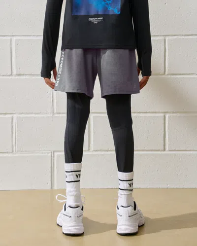 Abercrombie & Fitch Ypb Motionvent Training Shorts In Gray