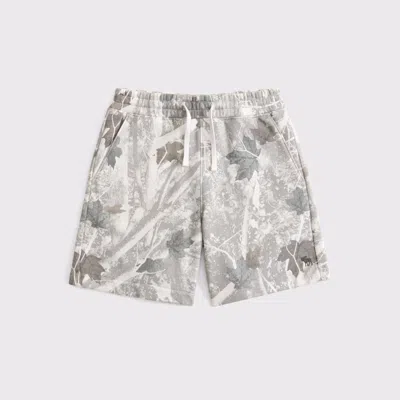 Abercrombie & Fitch Essential Fleece Icon Shorts In Multi