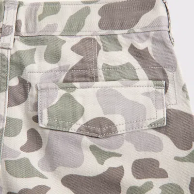 Abercrombie & Fitch At-the-knee Cargo Jorts In Green