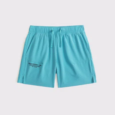Abercrombie & Fitch Ypb Motionvent Training Shorts In Blue