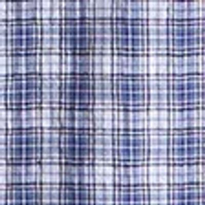 Abercrombie & Fitch Long-sleeve Textured Poplin Shirt In Blue