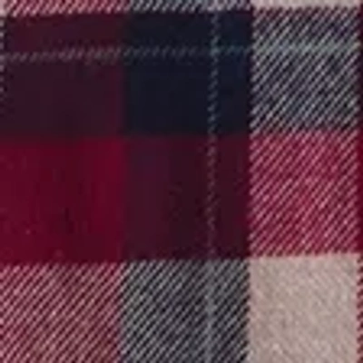 Abercrombie & Fitch Long-sleeve Slub Flannel In Red