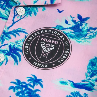 Abercrombie & Fitch Inter Miami Cf Short-sleeve Poplin Shirt In Multi