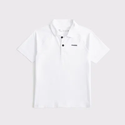 Abercrombie & Fitch Ypb Logo Polo In White