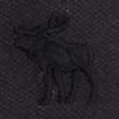 Abercrombie & Fitch Washed Johnny Collar Icon Polo In Gray