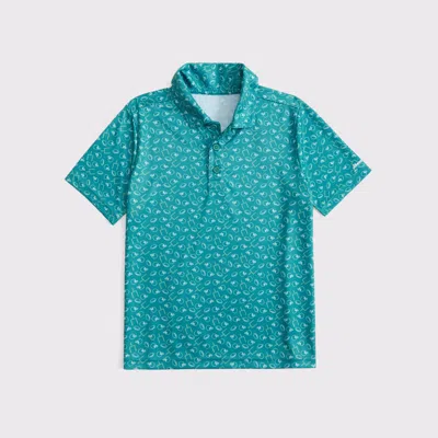 Abercrombie & Fitch Active Golf Polo In Green