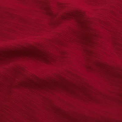 Abercrombie & Fitch Long-sleeve Slub Cotton Icon Henley In Burgundy