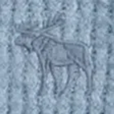 Abercrombie & Fitch Cozy Long-sleeve Waffle Crew In Blue