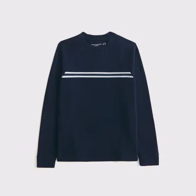 Abercrombie & Fitch Long-sleeve Vintage-inspired Tee In Blue