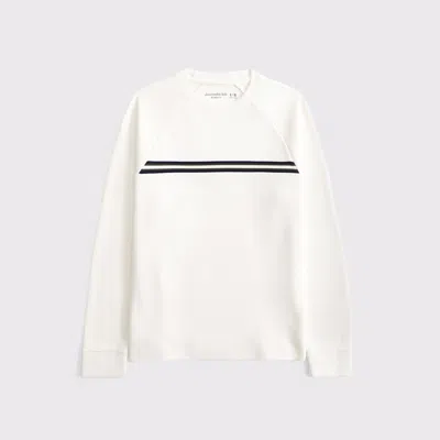 Abercrombie & Fitch Long-sleeve Vintage-inspired Tee In White