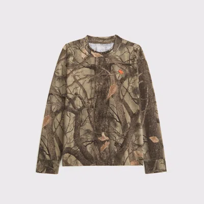 Abercrombie & Fitch Essential Long-sleeve Icon Crew Tee In Multi