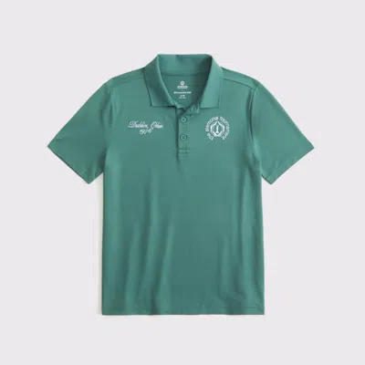 Abercrombie & Fitch Memorial Tournament Active Airknit Polo In Green