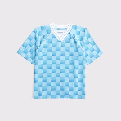 Abercrombie & Fitch Soccer Jersey In Blue