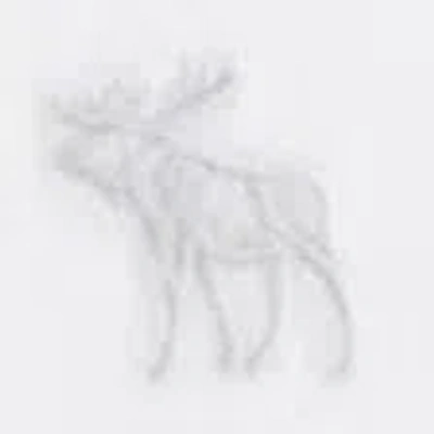 Abercrombie & Fitch Essential Long-sleeve Icon Crew Tee In White