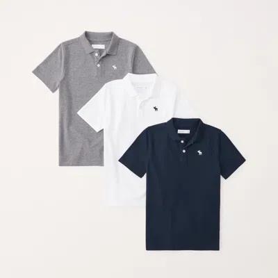 Abercrombie & Fitch 3-pack Icon Polos In Multi