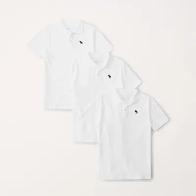Abercrombie & Fitch 3-pack Icon Polos In White