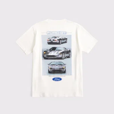 Abercrombie & Fitch Ford Graphic Tee In White