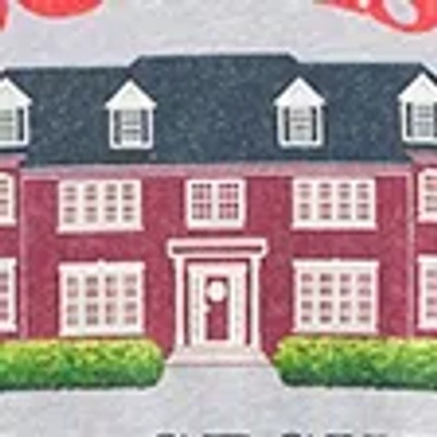 Abercrombie & Fitch Long-sleeve Home Alone Graphic Tee In Gray