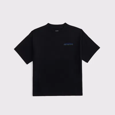 Abercrombie & Fitch Logo Tee In Black