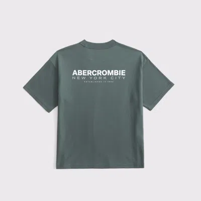 Abercrombie & Fitch Logo Tee In Green