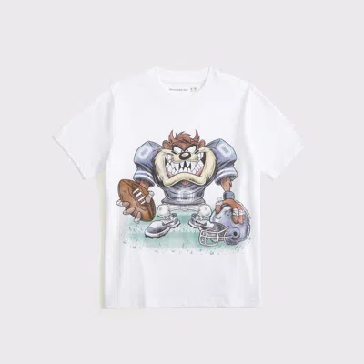 Abercrombie & Fitch Tasmanian Devil Graphic Tee In White