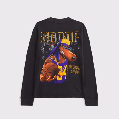 Abercrombie & Fitch Long-sleeve Snoop Dogg Graphic Tee In Gray
