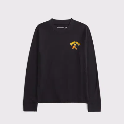 Abercrombie & Fitch Long-sleeve Snoop Dogg Graphic Tee In Gray