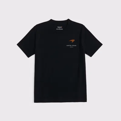 Abercrombie & Fitch Mclaren Graphic Tee In Black