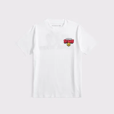 Abercrombie & Fitch Brawl Stars Graphic Tee In White