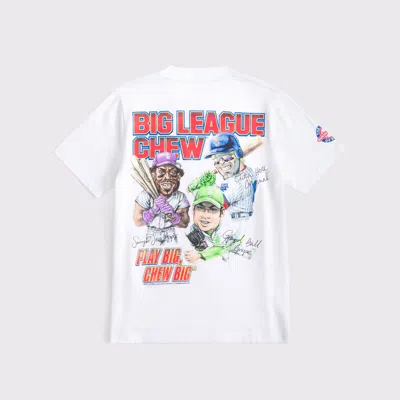 Abercrombie & Fitch Big League Chew Graphic Tee In White