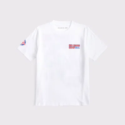 Abercrombie & Fitch Big League Chew Graphic Tee In White