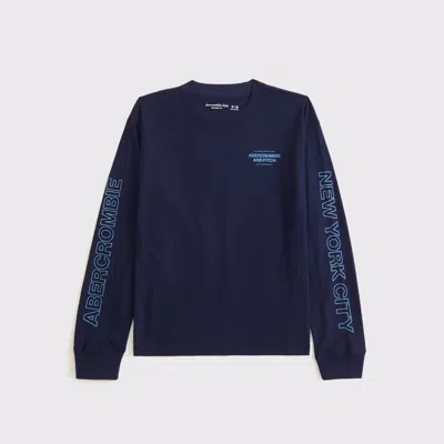 Abercrombie & Fitch Long-sleeve Logo Tee In Multi