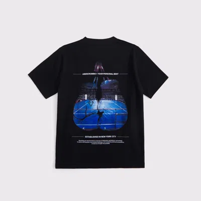 Abercrombie & Fitch Ypb Imagery Graphic Logo Tee In Multi