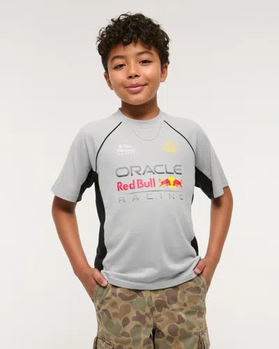 Abercrombie & Fitch Oracle Red Bull Racing Short-sleeve Fashion Top In Gray