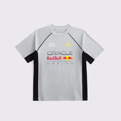 Abercrombie & Fitch Oracle Red Bull Racing Short-sleeve Fashion Top In Gray
