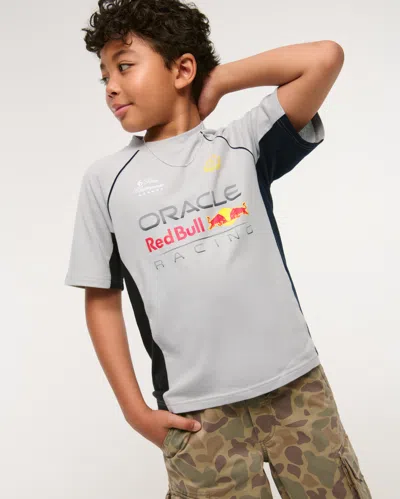 Abercrombie & Fitch Oracle Red Bull Racing Short-sleeve Fashion Top In Gray