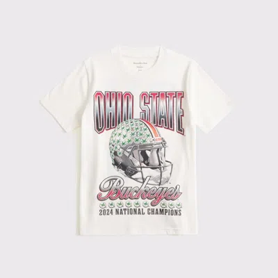 Abercrombie & Fitch The Ohio State University Graphic Tee In White