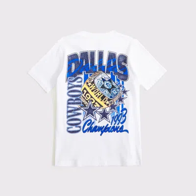 Abercrombie & Fitch Dallas Cowboys Graphic Tee In Neutral