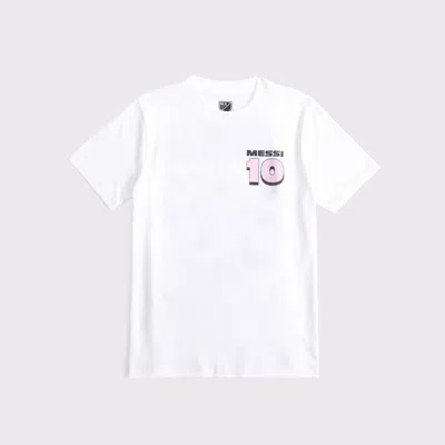 Abercrombie & Fitch Lionel Messi Graphic Tee In White
