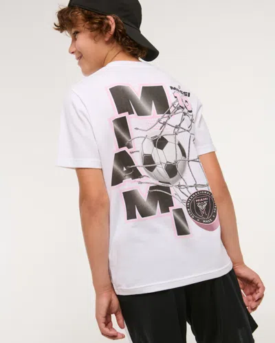 Abercrombie & Fitch Lionel Messi Graphic Tee In White