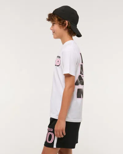 Abercrombie & Fitch Lionel Messi Graphic Tee In White