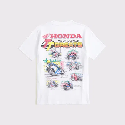 Abercrombie & Fitch Honda Racing Graphic Tee In White