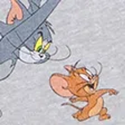 Abercrombie & Fitch Tom And Jerry Graphic Tee In Gray